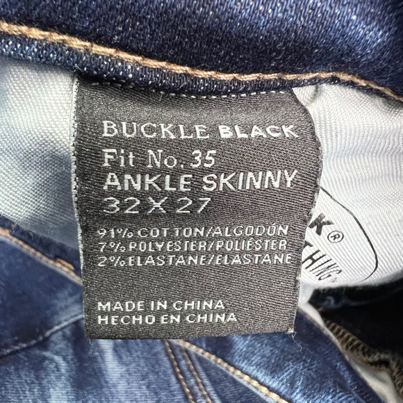 👖|•BUCKLE BLACK•| Ankle Skinny Jeans Shaping & Smoothing👖 - Picture 5 of 8